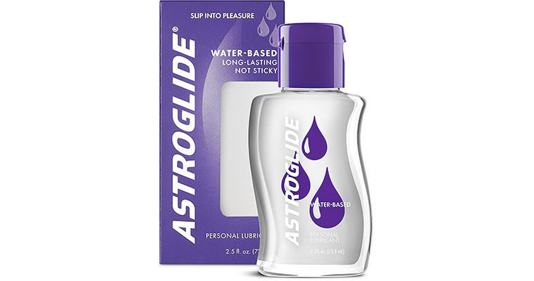 astroglide liquid lubricant with the box