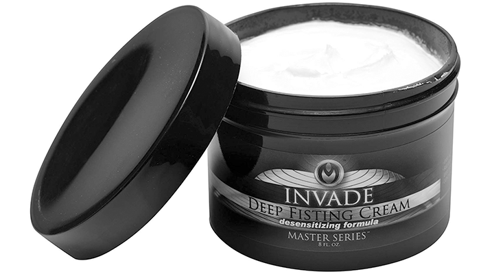 master series invade deep fisting cream