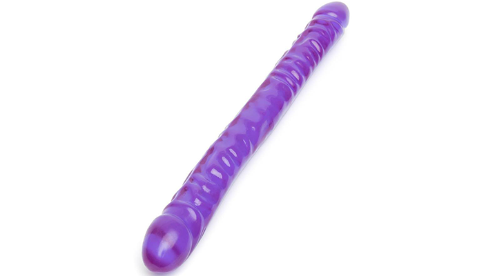 doc johnson crystal jellies realistic double-ended dildo