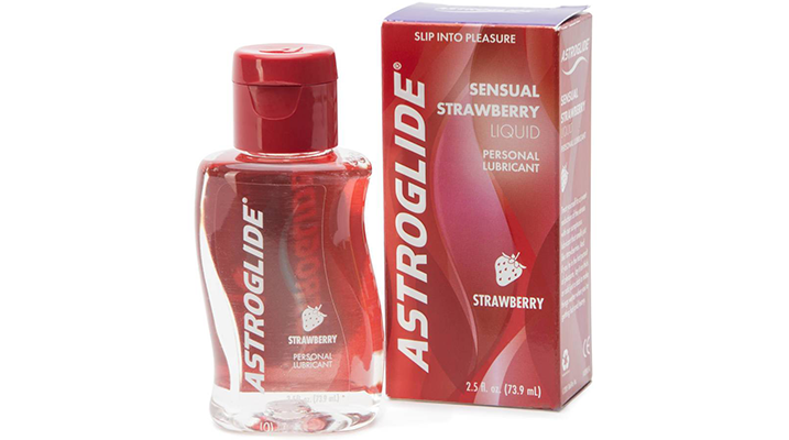 astroglide strawberry flavored lubricant