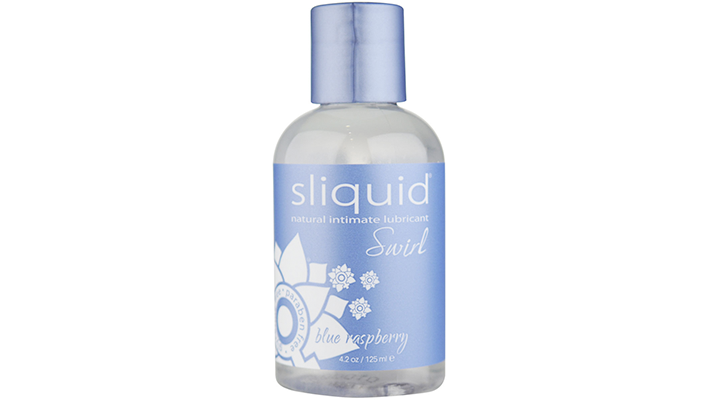 sliquid naturals swirl blue raspberry lubricant