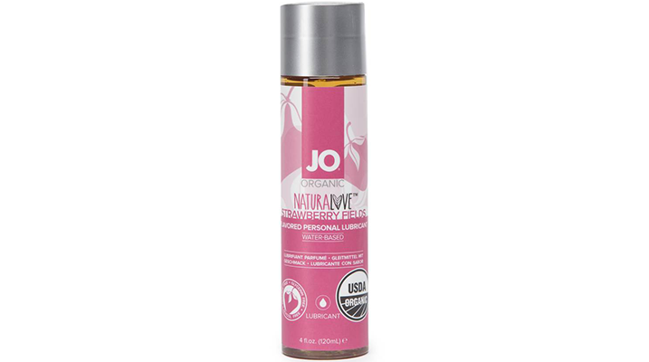 system jo organic strawberry flavored lubricant