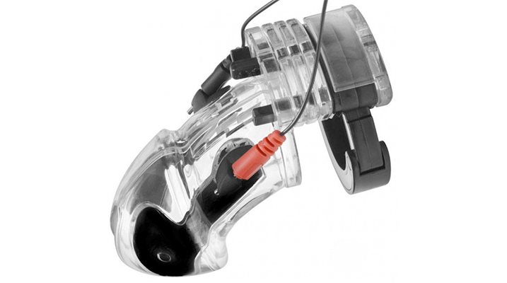 master series electro lockdown estim male chastity cage