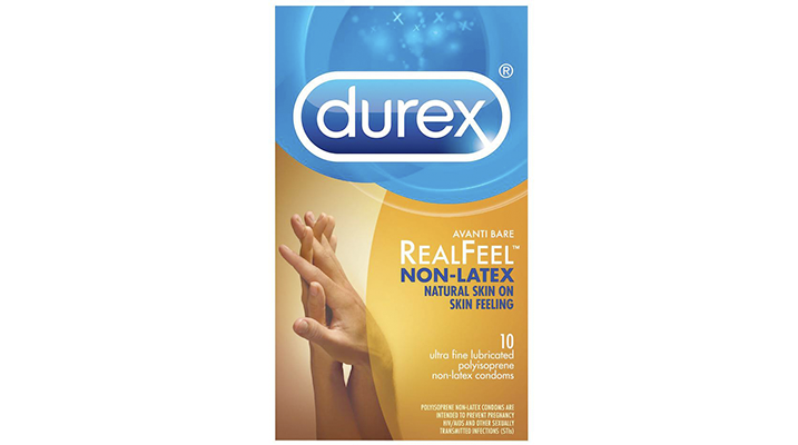 durex avanti bare real feel non-latex condoms