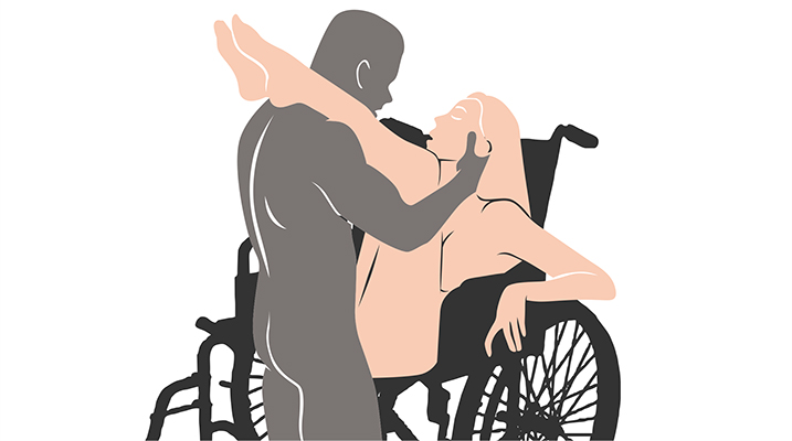 shoulder holder wheelchair