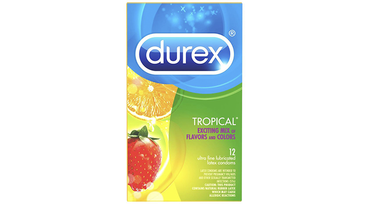 durex tropical mixed flavored condoms