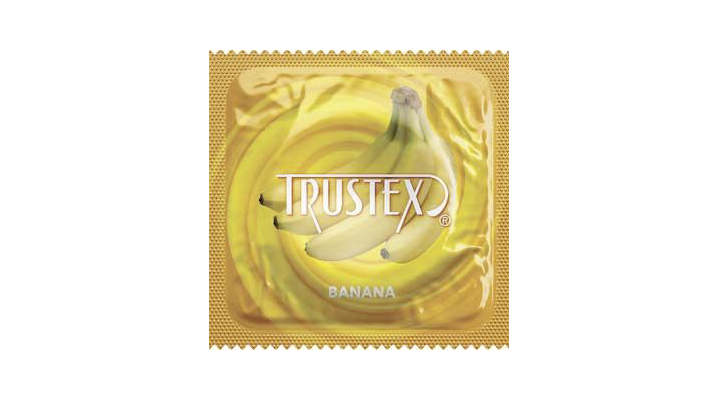 trustex banana flavored condoms