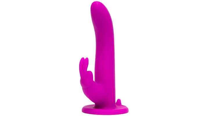 happy rabbit rechargeable vibrating strap-on harness set